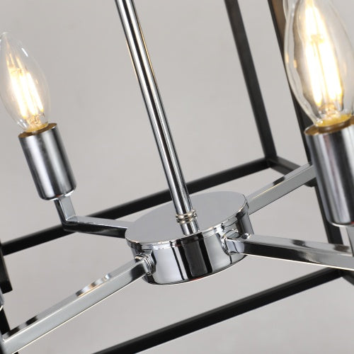 8 Lantern Tiered Chandeliers, Industrial Farmhouse Chandeliers